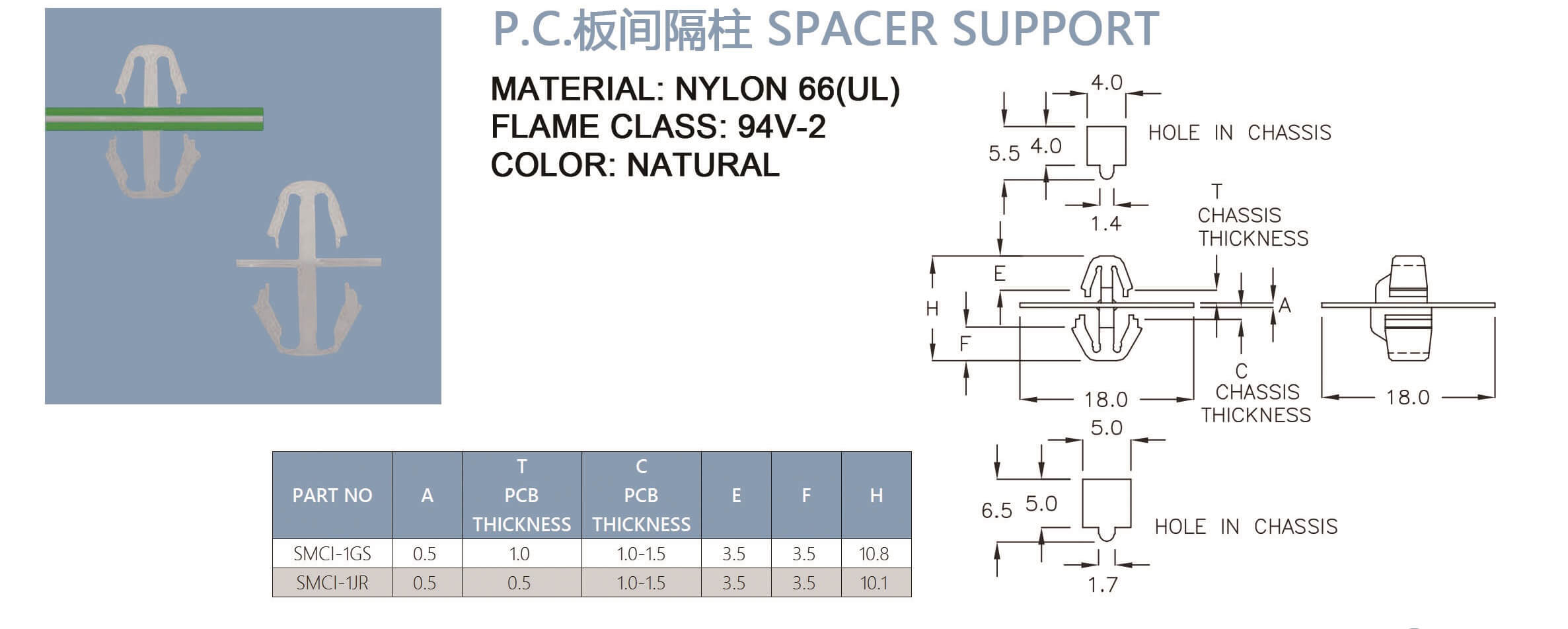 PCB Standoff SMC1-1GS